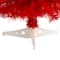 2ft. Pre-Lit Red Artificial Christmas Tree, Warm White LED Lights